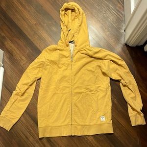 Yellow Carhart Full zip hoodie